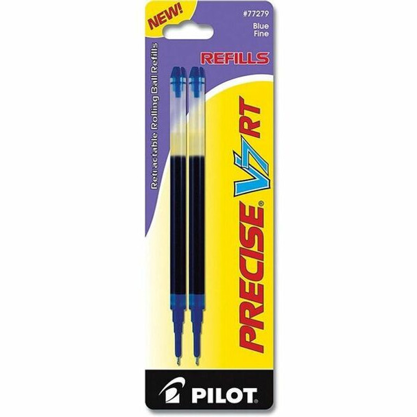 Pilot Precise V5 RT Premium Rolling Ball Pen Refills - 0.70 mm, Fine Point - Blue Ink - 2 / Pack
