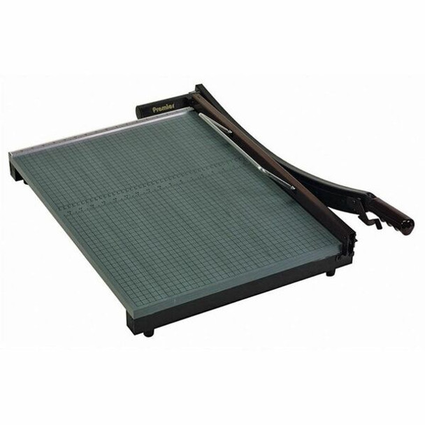 Premier Stakcut Paper Trimmers - 1 x Blade(s)Cuts 30Sheet - 24" Cutting Length - Straight Cutting - 0.8" Height x 19" Width x 24" Depth - Wood Base - Green