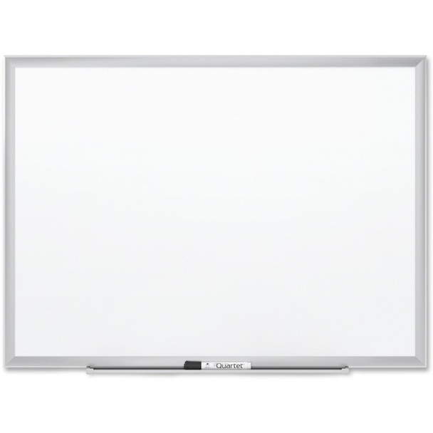 Quartet Premium DuraMax Magnetic Whiteboard - 48" (4 ft) Width x 36" (3 ft) Height - White Porcelain Surface - Silver Aluminum Frame - Rectangle - Horizontal/Vertical - Magnetic - 1 Each - TAA Compliant