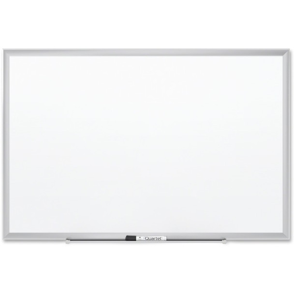 Quartet Premium DuraMax Magnetic Whiteboard - 72" (6 ft) Width x 48" (4 ft) Height - White Porcelain Surface - Silver Aluminum Frame - Rectangle - Horizontal/Vertical - Magnetic - 1 Each - TAA Compliant