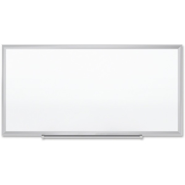 Quartet Premium DuraMax Magnetic Whiteboard - 96" (8 ft) Width x 48" (4 ft) Height - White Porcelain Surface - Silver Aluminum Frame - Rectangle - Horizontal/Vertical - Magnetic - 1 Each - TAA Compliant