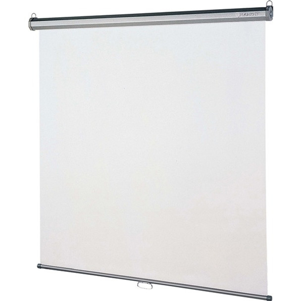 Quartet Manual Projection Screen - 1:1 - Matte White - 96" x 96" - Wall Mount, Ceiling Mount