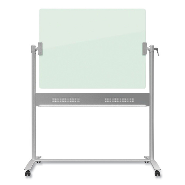 Infinity Glass Dry-Erase Board Presentation Easel, 24 x 36, White Surface, Frameless