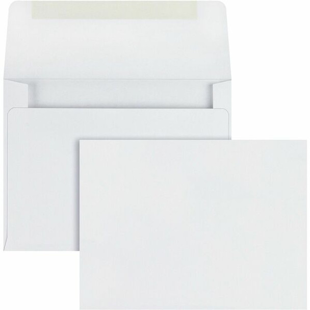 Quality Park A2 Invitation Envelopes - Announcement - #5-1/2 - 4 3/8" Width x 5 3/4" Length - 24 lb - Gummed - Wove - 100 / Box - White