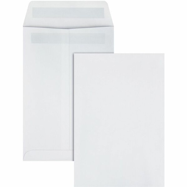 Quality Park 6 x 9 Catalog Mailing Envelopes with Redi-Seal&reg; Self-Seal Closure - Catalog - #1 - 6" Width x 9" Length - 28 lb - Self-sealing - Wove - 100 / Box - White