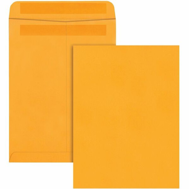 Quality Park 9 x 12 Catalog Mailing Envelopes with Redi-Seal&reg; Self-Seal Closure - Catalog - #10 1/2 - 9" Width x 12" Length - 28 lb - Self-sealing - Kraft - 250 / Box - Kraft