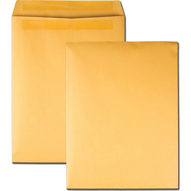 Quality Park 10 x 13 Catalog Envelopes with Self-Seal Closure - Catalog - #13 1/2 - 10" Width x 13" Length - 28 lb - Self-sealing - Kraft - 100 / Box - Kraft