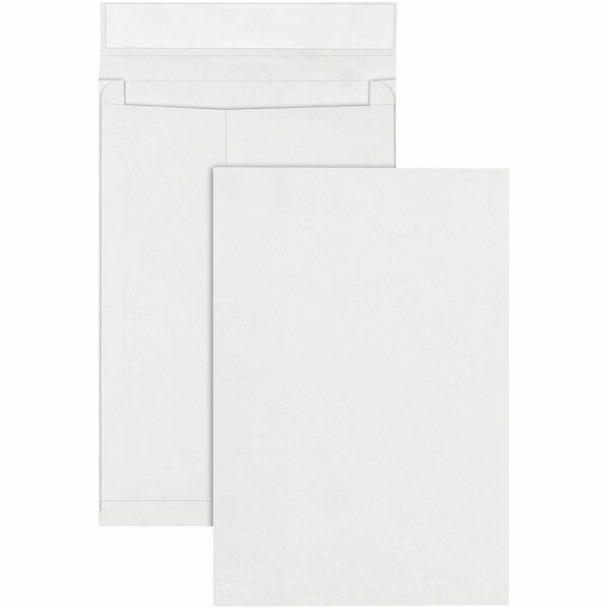 Survivor&reg; 12 x 16 x 2 DuPont Tyvek Expansion Mailers with Self-Seal Closure - Expansion - 12" Width x 16" Length - 2" Gusset - 14 lb - Peel & Seal - Tyvek - 25 / Box - White