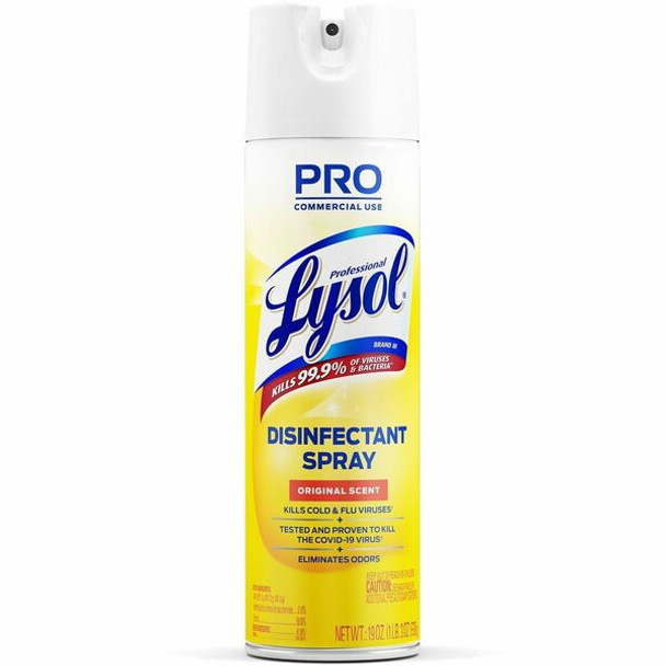 Professional Lysol Original Disinfectant Spray - 19 fl oz (0.6 quart) - Original Scent - 1 Each - Clear