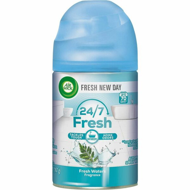 Air Wick Freshmatic Air Freshener Spray Refill - Spray - 5.9 fl oz (0.2 quart) - 6.17 oz - Freshwater - 60 Day - 1 Each - Odor Neutralizer