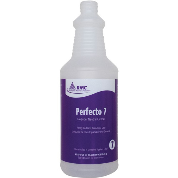 RMC Perfecto 7 Lavender Neutral Cleaner Bottles - 48 / Carton - Purple