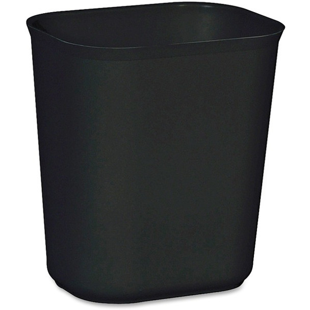 Rubbermaid Commercial 14 QT Fire-Resistant Wastebaskets - 3.50 gal Capacity - Rust Resistant, Chip Resistant, Long Lasting, Dent Resistant - 12.3" Height x 8.3" Width x 11.1" Depth - Fiberglass - Black - 6 / Carton