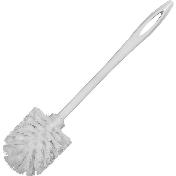 Rubbermaid Commercial Toilet Bowl Brush - Polypropylene Bristle - 1.13" Brush Face - 15" Overall Length - Plastic Handle - 24 / Carton - White