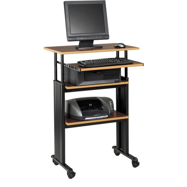 Safco Muv Stand-up Adjustable Height Desk - For - Table TopRectangle Top - Adjustable Height - 35" to 49" , 1" , 1" , 14" , 14" Adjustment - Assembly Required - Steel - 1 Each