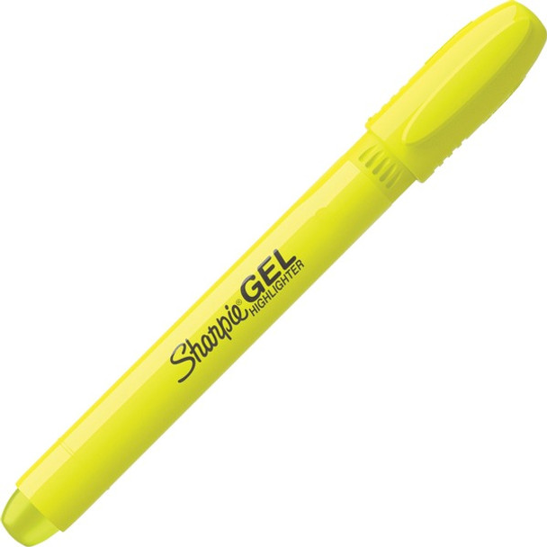 Sharpie Gel Highlighters - Retractable - Fluorescent Yellow Gel-based Ink - 1 / Box