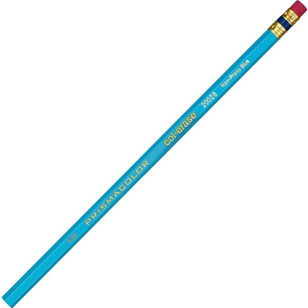 Prismacolor Col-Erase Colored Pencils - Blue Lead - Blue Barrel - 12 / Box