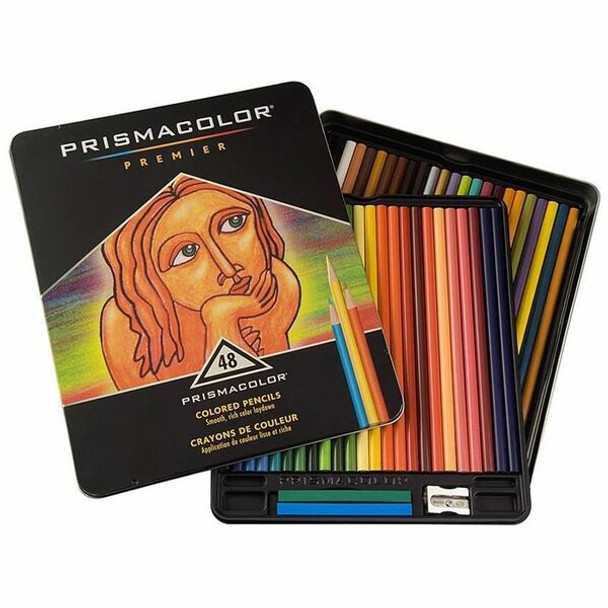 Prismacolor Premier Colored Pencils - 48/Set - Assorted Lead - Assorted Barrel - 48 / Set