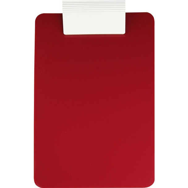 Saunders Antimicrobial Clipboard - 8 1/2" x 11" - Red, White - 1 Each