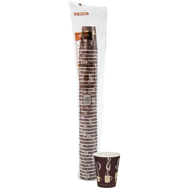 Solo ThermoGuard 8 oz Double Walled Paper Hot Cups - 40 / Bag - Multi - Paper, Polyethylene - Hot Drink, Beverage