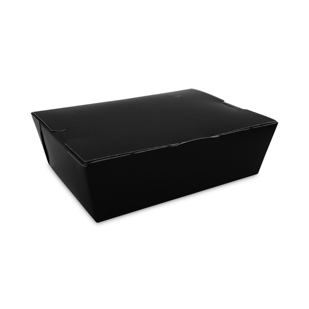 ChampPak Carryout Boxes, 7.75 x 5.5 x 2.5, Black, Paper, 200/Carton