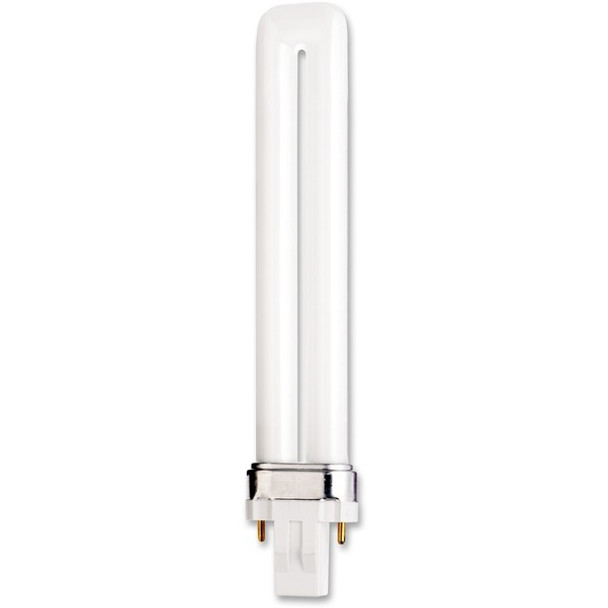 Satco 13-watt Pin-based Compact Fluorescent Bulb - 13 W - 800 lm - T4 Size - Warm White Light Color - GX23 Base - 12000 Hour - 4400.3&deg;F (2426.8&deg;C) Color Temperature - 82 CRI - Energy Saver - 1 Each