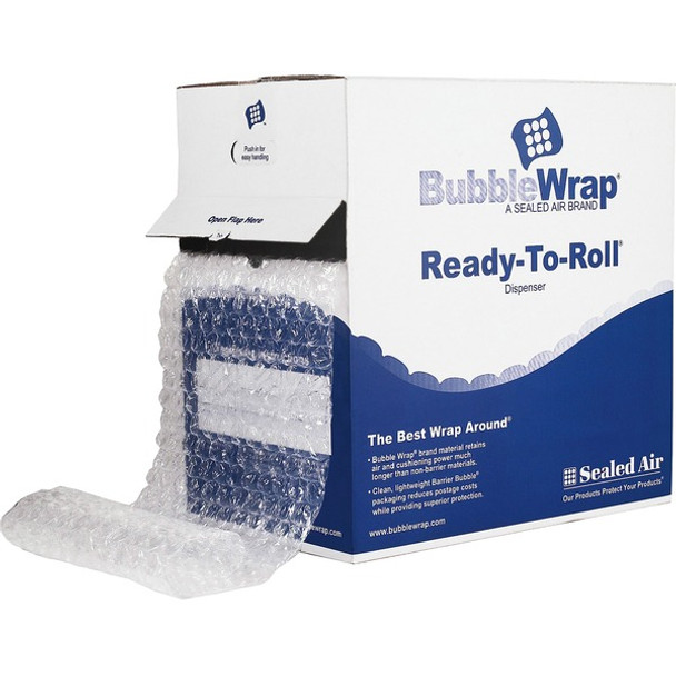 Sealed Air High Performance Air Cap Bubble Wrap - 12" Width x 100 ft Length - 1 Wrap(s) - Heavy Duty - Clear - 1 / Carton