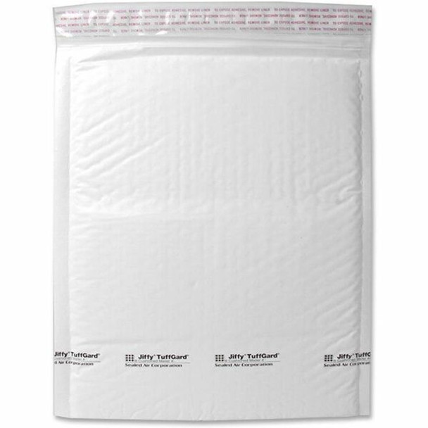 Sealed Air Tuffgard Premium Cushioned Mailers - Bubble - #6 - 12 1/2" Width x 19" Length - Peel & Seal - Poly - 25 / Carton - White