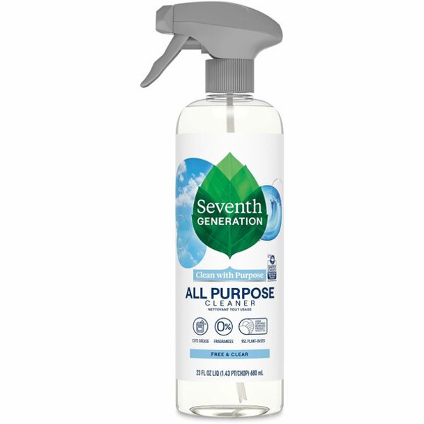 Seventh Generation All Purpose Cleaner - 23 fl oz (0.7 quart) - 8 / Carton - Clear