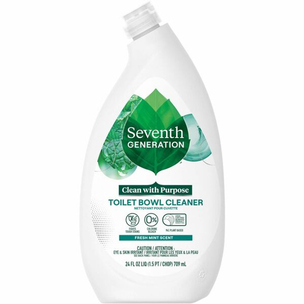 Seventh Generation Emerald/Fir Toilet Bowl Cleaner - 24 oz (1.50 lb) - Emerald Cypress & Fir Scent - 1 Each - White, Green