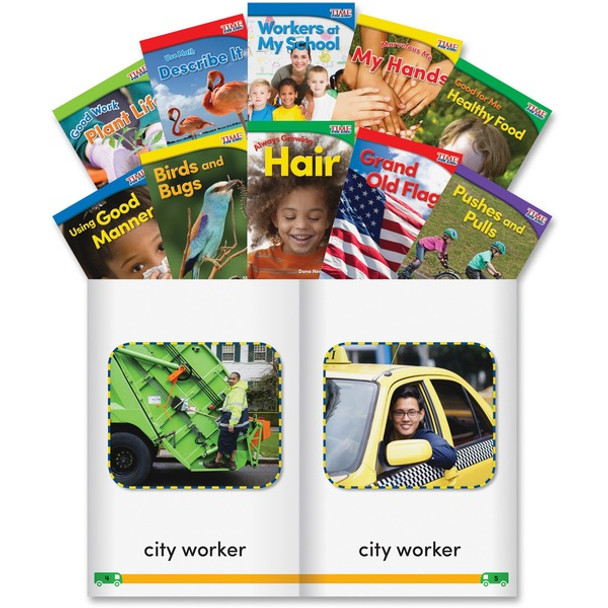 Shell Education Grade K Time for Kids Book Set 1 Printed Book - Shell Educational Publishing Publication - Book - Grade K