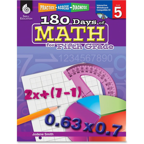 Shell Education Education 18 Days of Math for 5th Grade Book Printed/Electronic Book by Jodene Smith - 208 Pages - Shell Educational Publishing Publication - 2011 April 01 - Book, CD-ROM - Grade 5 - English