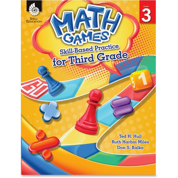 Shell Education Grade 3 Math Games Skills-Based Practice Book by Ted H. Hull, Ruth Harbin Miles, Don S. Balka Printed Book by Ted H. Hull, Ruth Harbin Miles, Don Balka - 136 Pages - Shell Educational Publishing Publication - Book - Grade 3 - English