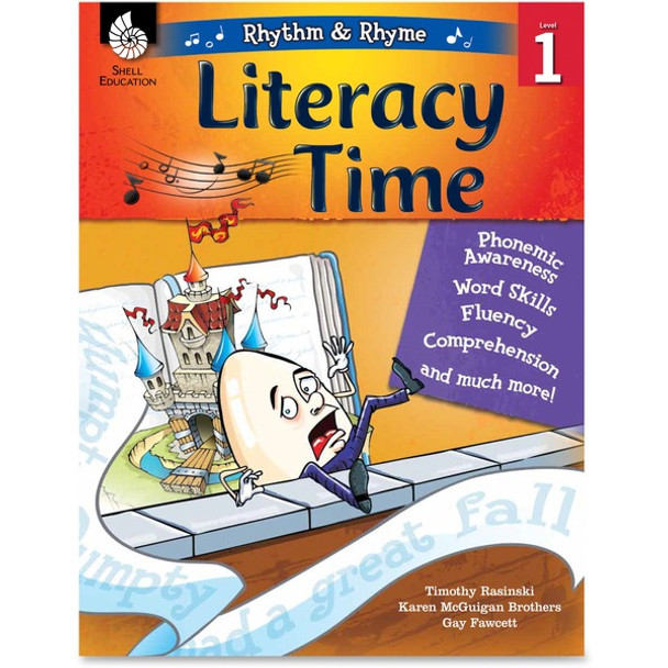 Shell Education Literacy Time Rhythm/Rhyme Level 1 Resource Book Printed Book by Timothy Rasinski, Karen McGuigan Brothers, Gay Fawcett - 144 Pages - Shell Educational Publishing Publication - Book - Grade 1