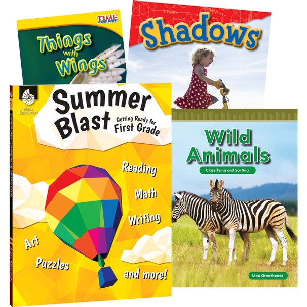 Shell Education Learn-At-Home Grade 1 Summer STEM Bundle Set Printed Book by Jodene Smith - 204 Pages - Book - Grade K-1 - Multilingual