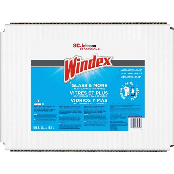 Windex&reg; Cleaner Bag-In-A-Box - Ready-To-Use - 640 fl oz (20 quart) - 1 Each - Blue