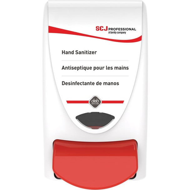 SC Johnson Sanitizer Dispenser - Manual - 1.06 quart Capacity - Durable, Vandal Resistant, Damage Resistant, Wall Mountable, Antimicrobial, Anti-bacterial - White - 1Each