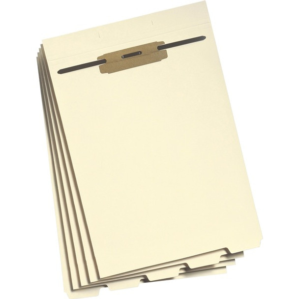 Smead 1/5 Tab Cut Letter Recycled Classification Folder - 8 1/2" x 11" - 1/2" Expansion - 1 x 2B Fastener(s) - 2" Fastener Capacity for Folder - Assorted Position Tab Position - 1 Divider(s) - Manila - 10% Recycled - 50 / Pack