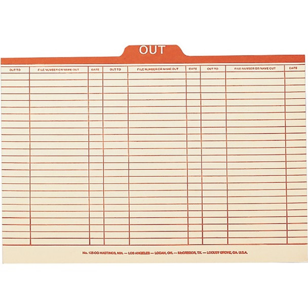 Smead 1/5 Tab Cut Legal Recycled Top Tab File Folder - 8 1/2" x 14" - 1" Expansion - Top Tab Location - Assorted Position Tab Position - Manila - Manila - 10% Recycled - 100 / Box