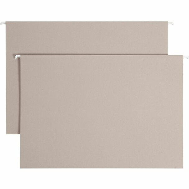 Smead TUFF Legal Recycled Hanging Folder - 8 1/2" x 14" - 2" Expansion - Top Tab Location - Steel Gray - 10% Recycled - 18 / Box