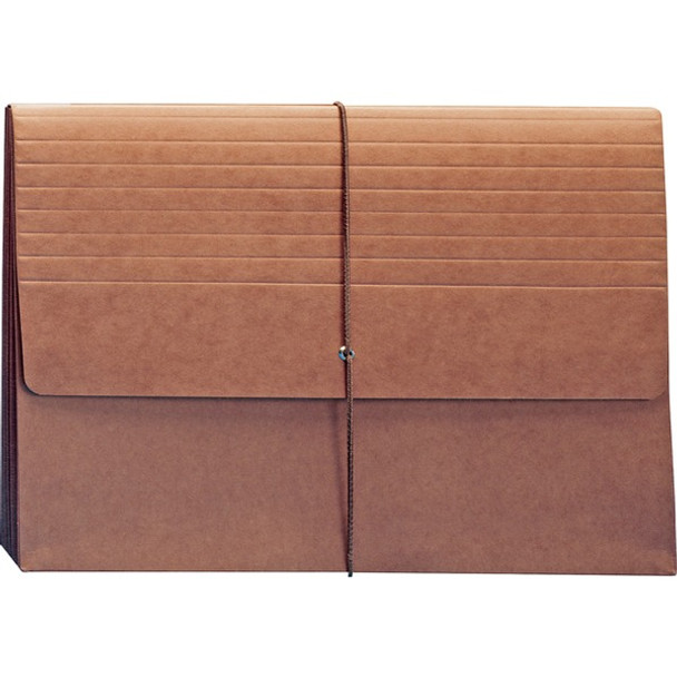 Smead Letter Recycled File Wallet - 8 1/2" x 11" - 5 1/4" Expansion - Top Tab Location - Redrope - Redrope - 30% Recycled - 1 Each