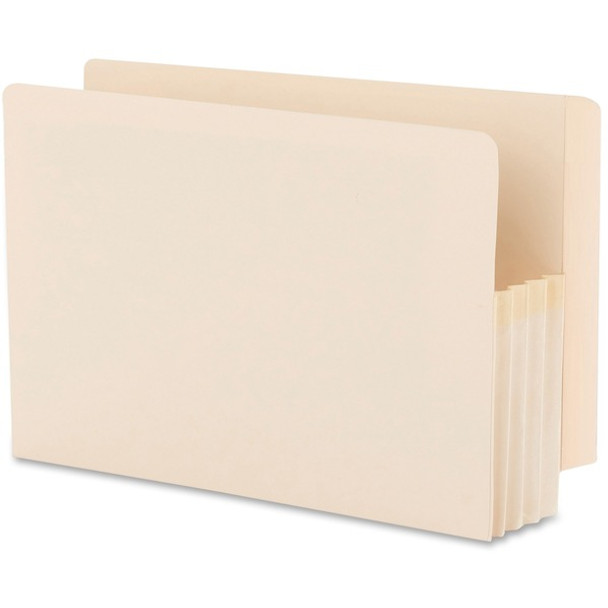 Smead Straight Tab Cut Legal Recycled File Pocket - 8 1/2" x 14" - 800 Sheet Capacity - 3 1/2" Expansion - Manila - Manila - 10% Recycled - 25 / Box