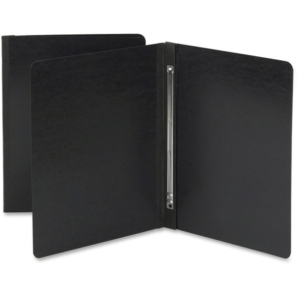 Smead Letter Recycled Fastener Folder - 3" Folder Capacity - 8 1/2" x 11" - 350 Sheet Capacity - 3" Expansion - 1 Fastener(s) - Pressboard - Black - 100% Paper Recycled - 1 Each