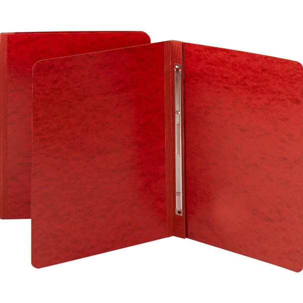 Smead Letter Recycled Fastener Folder - 3" Folder Capacity - 8 1/2" x 11" - 350 Sheet Capacity - 3" Expansion - 1 Fastener(s) - Pressboard - Bright Red - 100% Paper Recycled - 1 Each