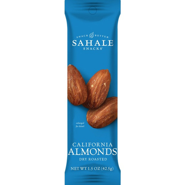 Sahale Snacks California Almonds Dry Roasted Snack Mix - Non-GMO, Gluten-free - Almond - 1.50 oz - 18 / Carton