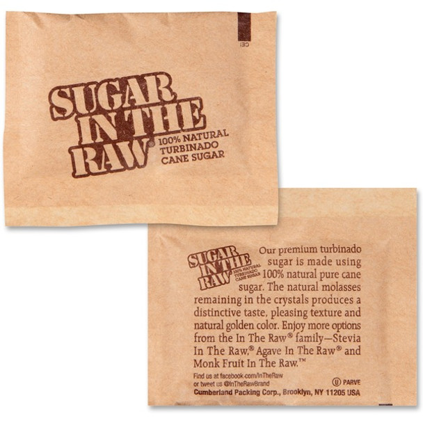 Sugar In The Raw Turbinado Cane Sugar - Natural Sweetener - 400/Carton