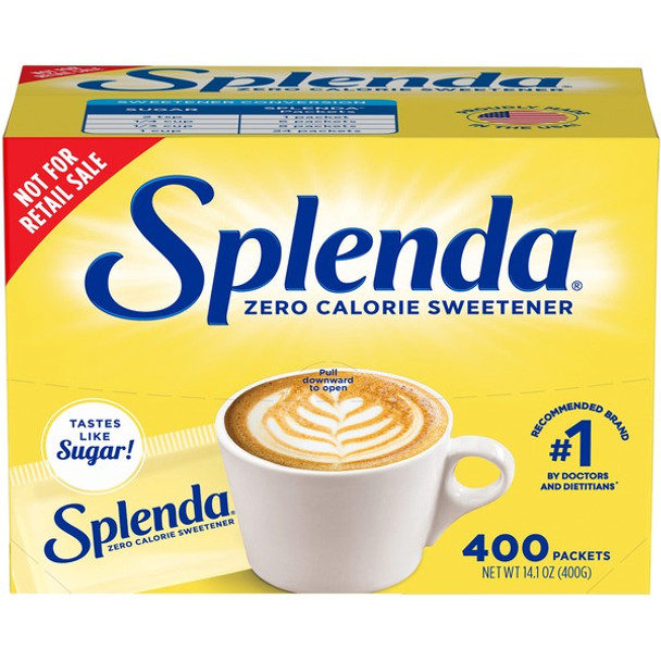 Splenda Single-serve Sweetener Packets - 0.035 oz (1 g) - Artificial Sweetener - 400/Box