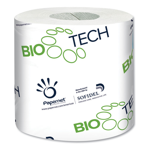 BioTech Toilet Tissue, Septic Safe, 2-Ply, White, 500 Sheets/Roll, 96 Rolls/Carton