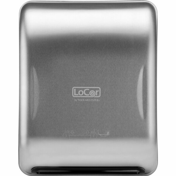 Solaris Paper Mechanical Hands-Free Dispenser - Touchless Dispenser - 16.4" Height x 12.9" Width x 9.3" Depth - Stainless - 1 Each