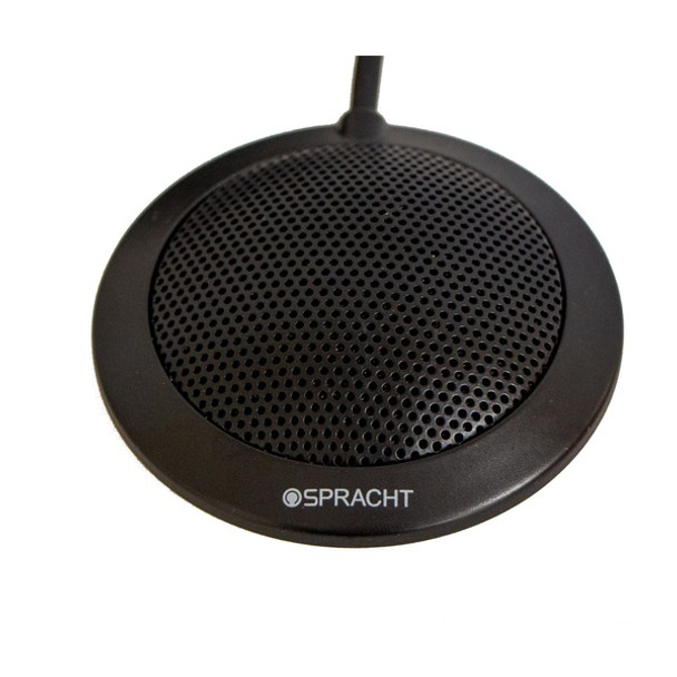 Spracht Wired Microphone - Black - 6" - 100 Hz to 16 kHz -47 dB - Omni-directional - USB 2.0
