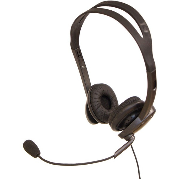 Spracht Z&#362;M Stereo 3.5 and USB Headset - Stereo - Mini-phone (3.5mm) - Wired - 140 Hz - 20 kHz - Over-the-head - Binaural - Circumaural - 5 ft Cable - Noise Canceling